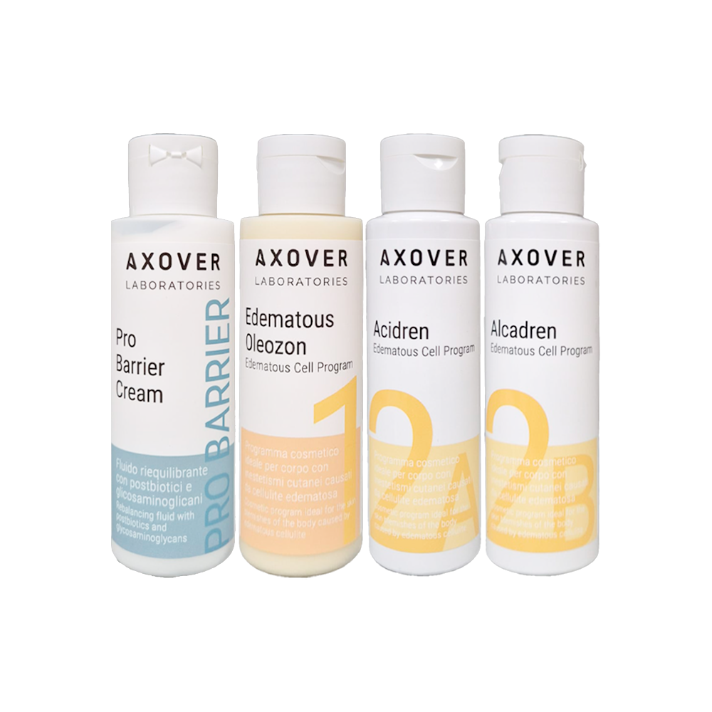 Axover Laboratories - Edematous Body Kit 4x100 mL - trattamento anticellulite
