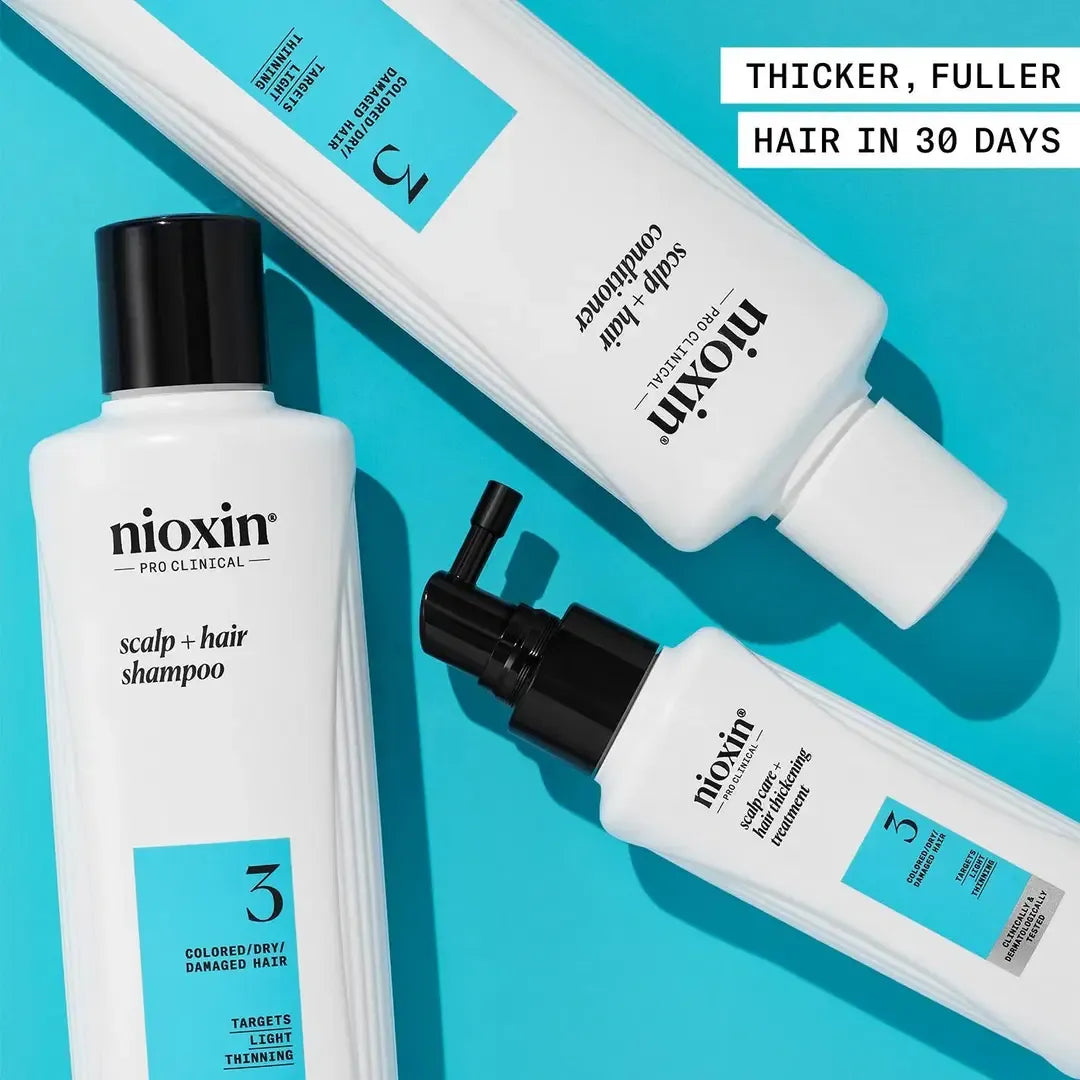 Nioxin System 3 Kit - Cabello teñido con debilitamiento leve