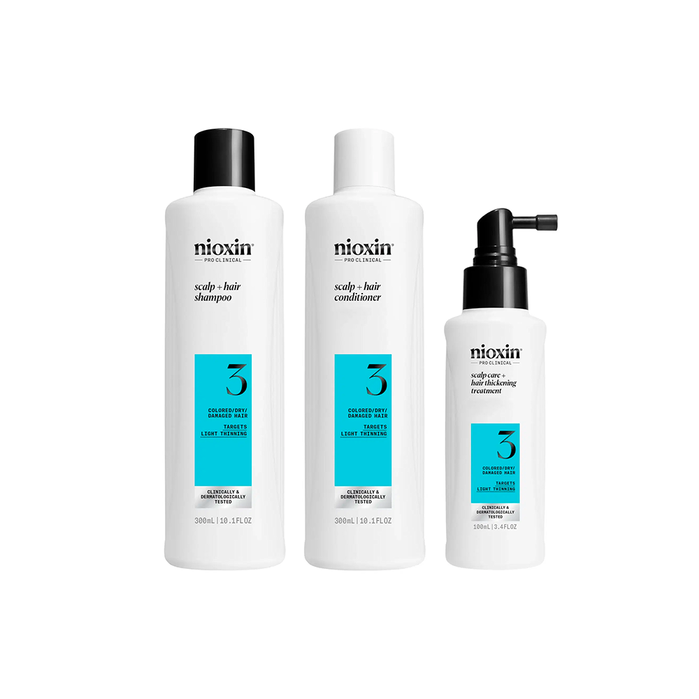 Nioxin - System 3 Kit - Capelli colorati con assottigliamento lieve